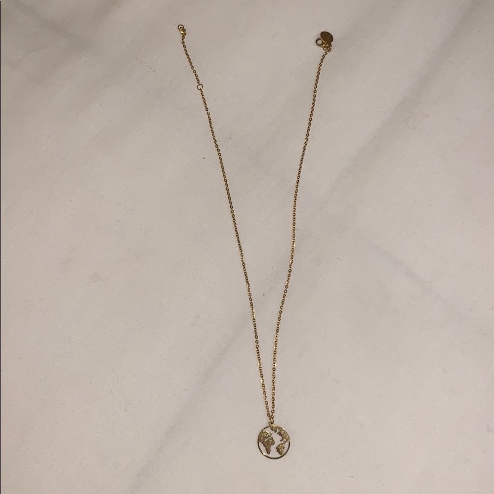 Purelei World Map Necklace